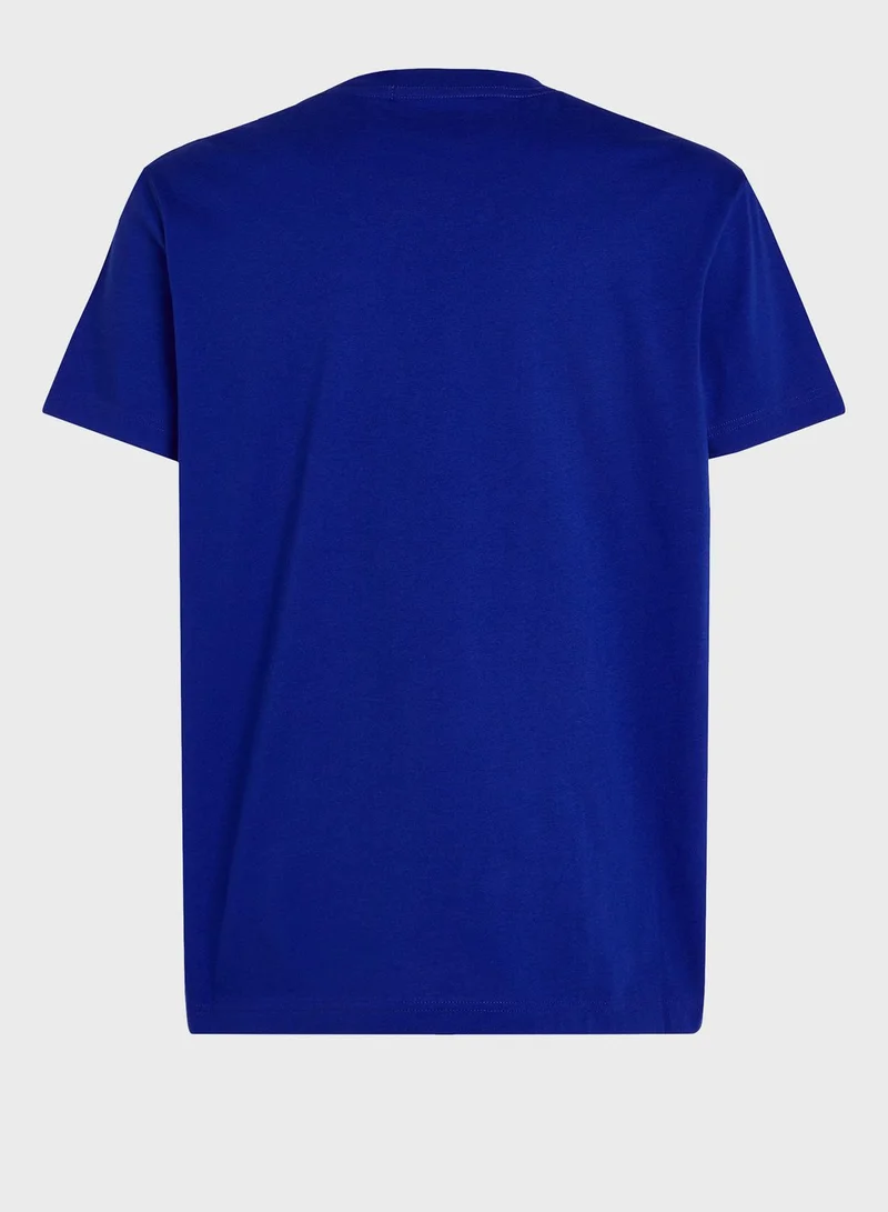 Calvin Klein Jeans Stacked Euphoric Crew Neck T-Shirt