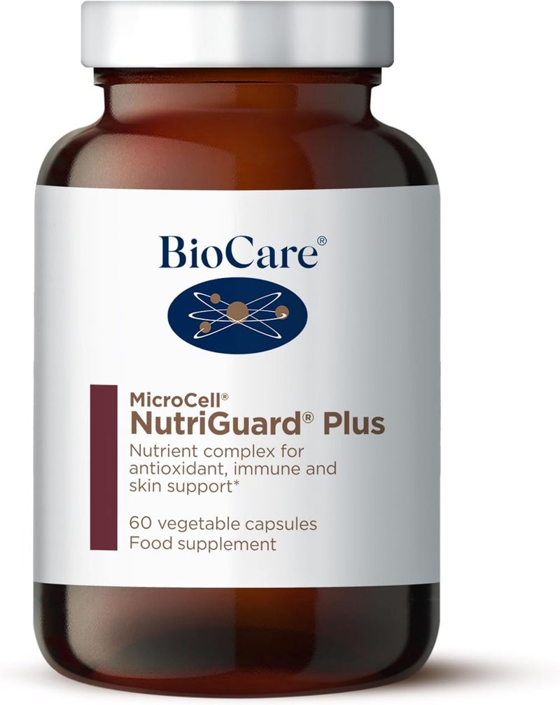 BioCare MicroCell NutriGuard Plus Antioxidant with Vitamins A C E Zinc Selenium 60 Capsules 60 Days Supply - Image 1