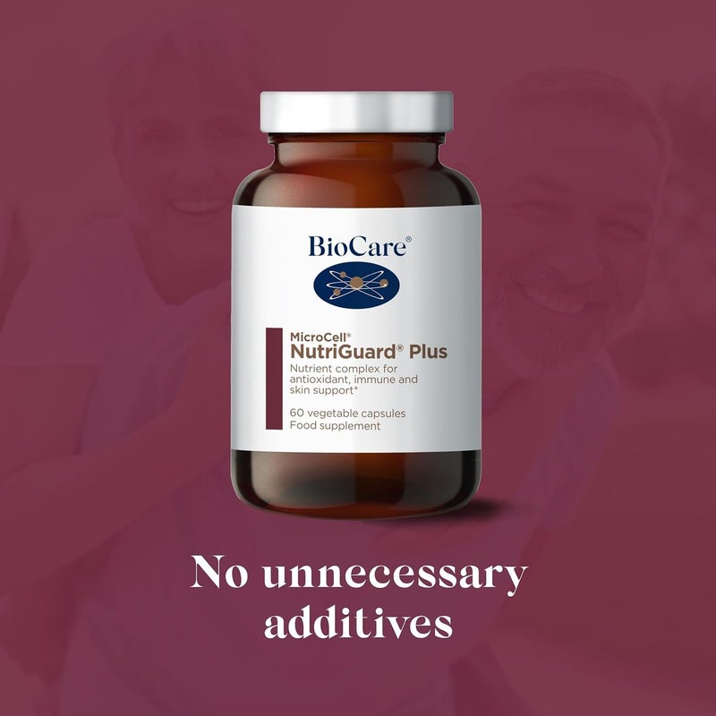 BioCare MicroCell NutriGuard Plus Antioxidant with Vitamins A C E Zinc Selenium 60 Capsules 60 Days Supply - Image 3