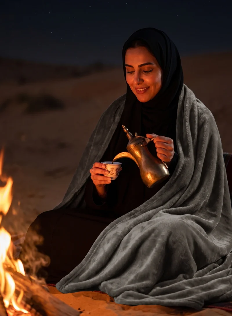 سيد المنسوجات المنزلية بطانية مخمل خفيفه بمقاس مفرد، سلسلة مورا، 350 جم/متر مربع، 230 × 170 سم، صوف إضافي فائق النعومة لجميع فصول السنة، يستخدم كغطاء للسرير بطانيات .