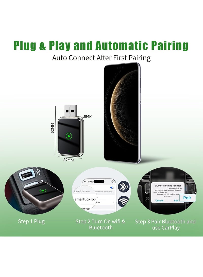 محول كار بلاي لاسلكي للآيفون - عملي وسهل الاستخدام لكل رحلاتك اليومية - Image 4