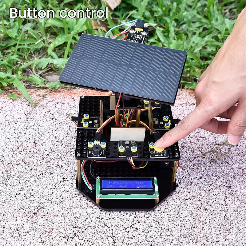 Keyestudio DIY Solar Tracking Electronic Kit for Arduino, Smart Phone Charging, Temperature & Humidity Sensor, BH1750 Light Sensor, Educational Programming Kit for Teens & Adults 15+ - Image 5
