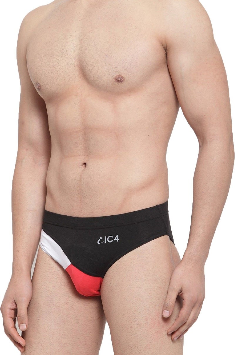 IC4 Store Men's Designer Briefs Combo Pack of 2 - Red and Black - Image 3