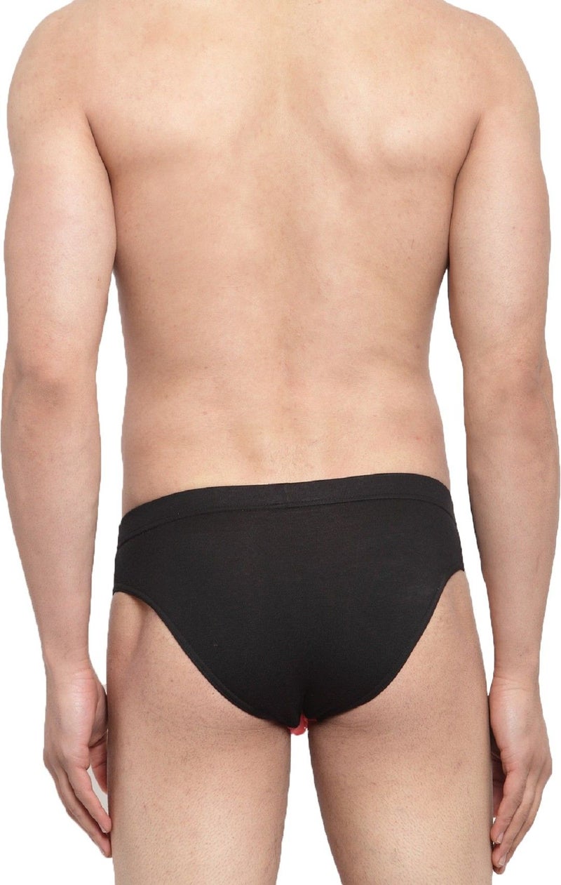 IC4 Store Men's Designer Briefs Combo Pack of 2 - Red and Black - Image 2