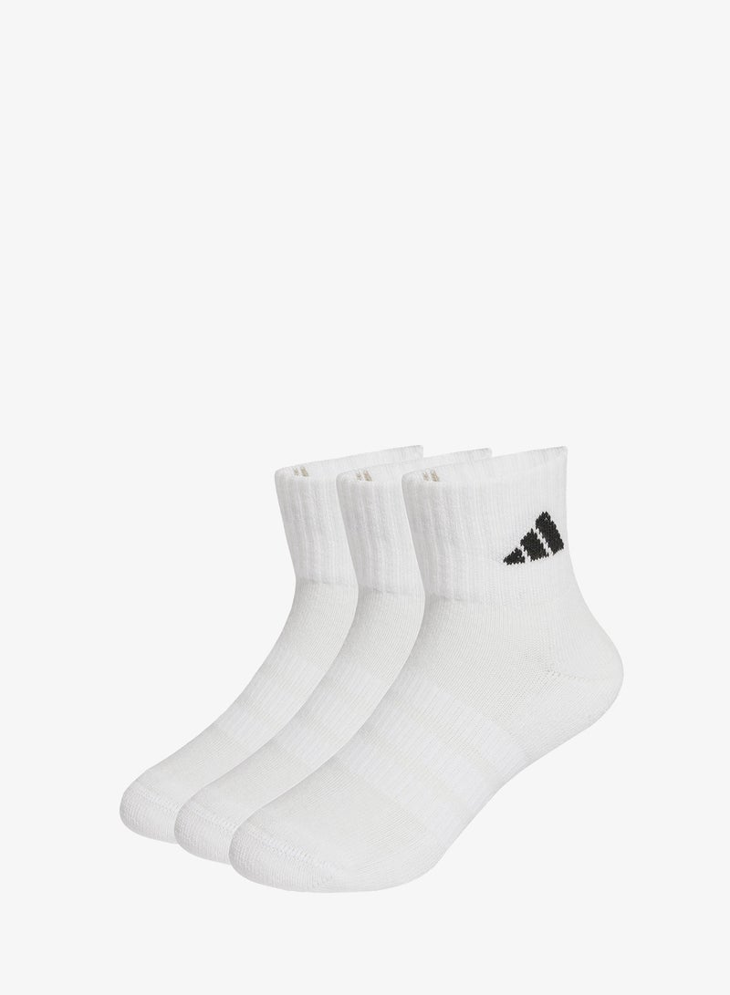 Adidas Kids 3 Pack Cushioned Ankle Socks - Image 1