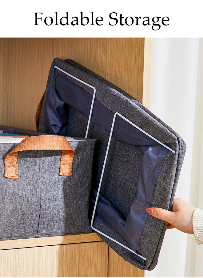DUNISO 3 Pcs Wardrobe Clothes Organizer, Drawer Organizers，Foldable Closet Organizer Bins，Moisture and Mold Prevention，Sturdy and Durable，with Handles，for Storing Shirts, Sweaters, T-Shirts, Jeans  - Image 5