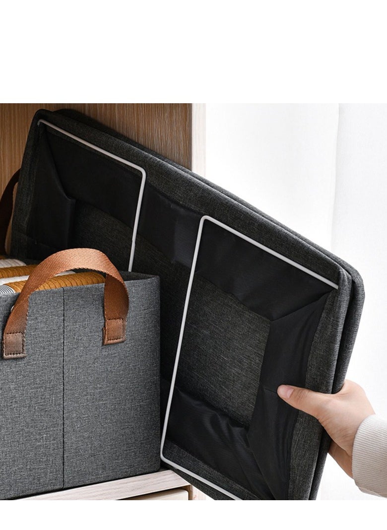 DUNISO 3 Pcs Wardrobe Clothes Organizer, Drawer Organizers，Foldable Closet Organizer Bins，Moisture and Mold Prevention，Sturdy and Durable，with Handles，for Storing Shirts, Sweaters, T-Shirts, Jeans  - Image 2