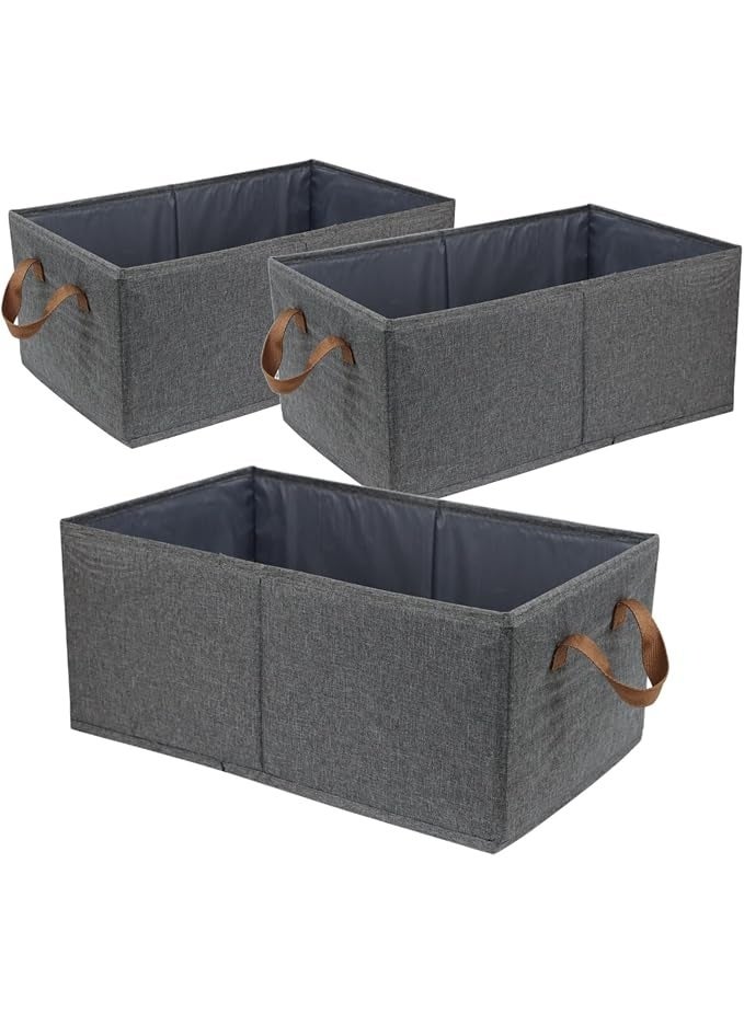 DUNISO 3 Pcs Wardrobe Clothes Organizer, Drawer Organizers，Foldable Closet Organizer Bins，Moisture and Mold Prevention，Sturdy and Durable，with Handles，for Storing Shirts, Sweaters, T-Shirts, Jeans - Image 1