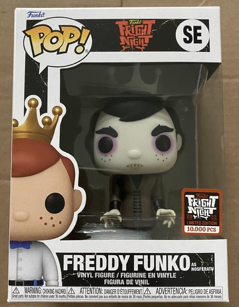 Funko Pop 2022 Fright Night Box of Fun Freddy as Nosferatu