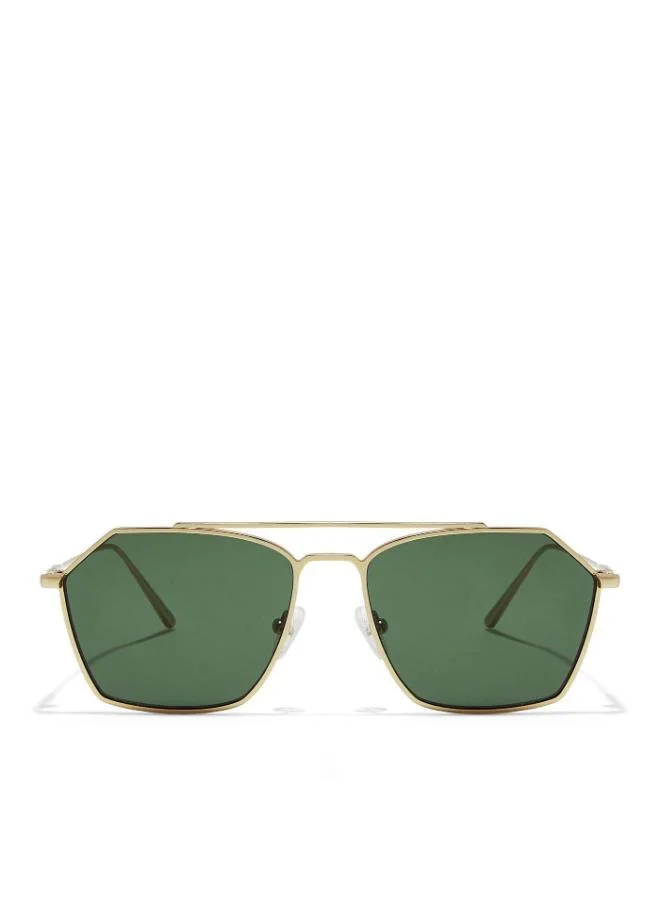 30Sundays FIGARO - La French Collection Men Green Sunglasses - Frame Material: Metal - Lens Color: Green- Frame Color: Gold - Full Rim