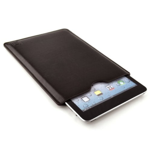 Dockem Executive Sleeve for iPad Mini 6, 5, 4, 3, 2, 1: Premium Synthetic Leather Tablet Case: Slim, Microfiber Lined, Professional, Protective Cover (Dark Brown) - Image 2
