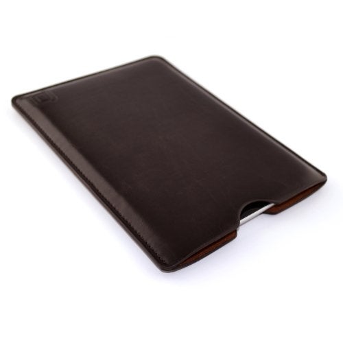 Dockem Executive Sleeve for iPad Mini 6, 5, 4, 3, 2, 1: Premium Synthetic Leather Tablet Case: Slim, Microfiber Lined, Professional, Protective Cover (Dark Brown) - Image 1