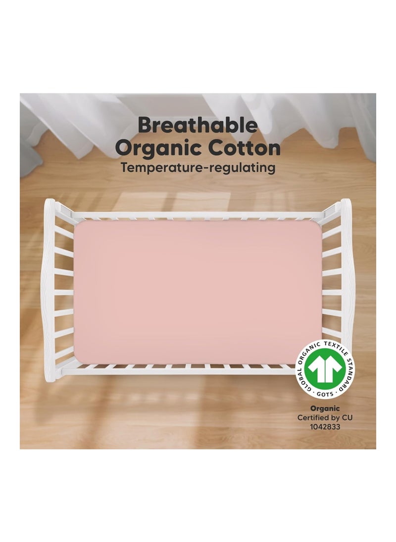 2-Pack Organic Crib Sheets For Boys, Girls (Rose) - pzsku/Z06FEE086B76C24433329Z/45/_/1701347341/cdcaa00d-8b7f-4242-b2ba-7f4be9628cd8