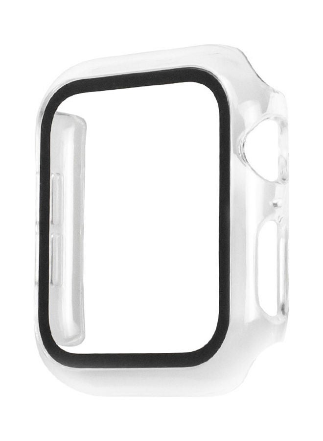 NIBEMINENT Toughed Film Protective Case For Apple Watch 4/5/6/SE Generation Clear - Image 1