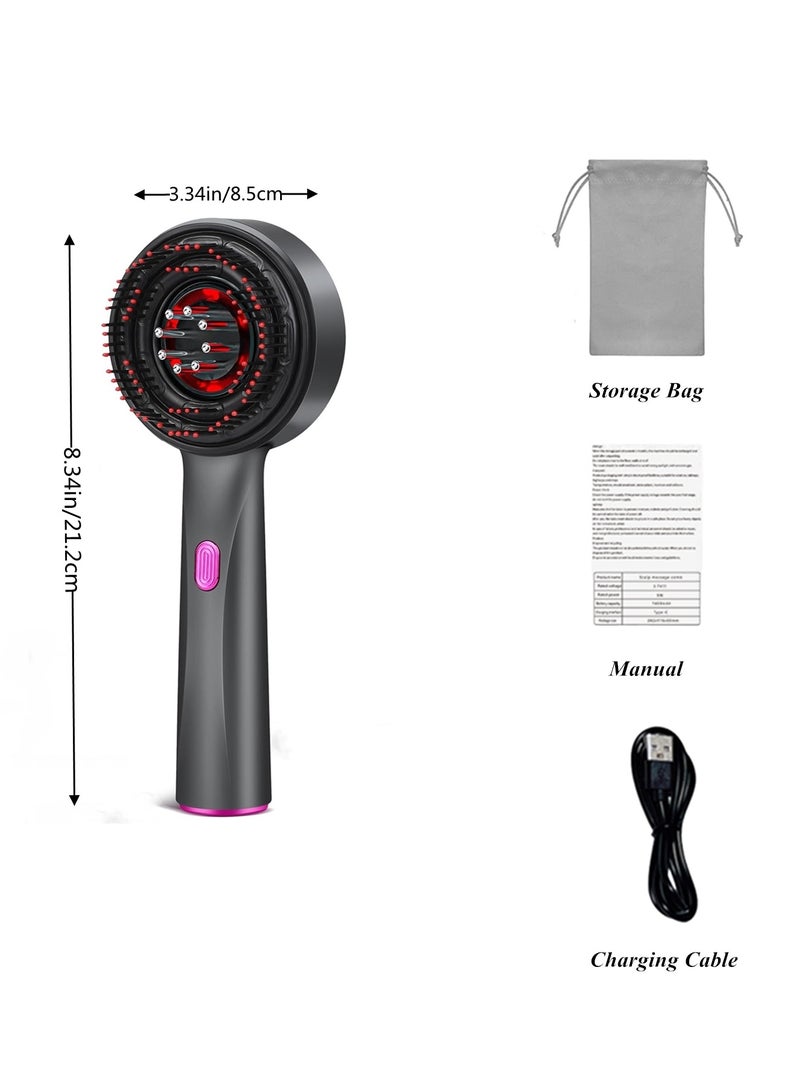 Beauenty 3 In 1 Hair Oil Applicator Scalp Massager Brush With Hair Oil Applicator Waterproof Head Scratcher Hair Massager Scalp For Hair Growth Relaxation Ipx7 Waterproof Scalp Oil Applicator - Image 2