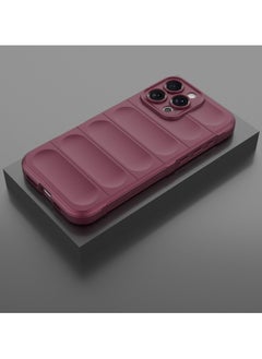 Generic Phone case cover Magic Shield TPU + Silicone Shockproof Phone Case For Iphone 16 Pro Max (Wind Red)  - Image 2