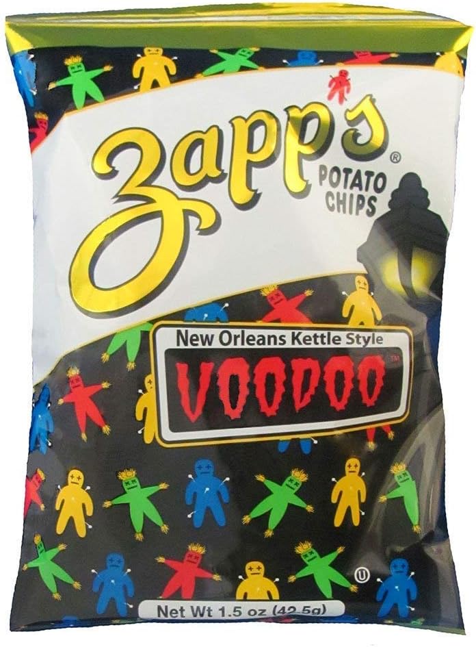 VooDoo Chips Zapp's VooDoo New Orleans Kettle Style Potato Chips, 1.5oz Bags, Pack of 24 - Image 2
