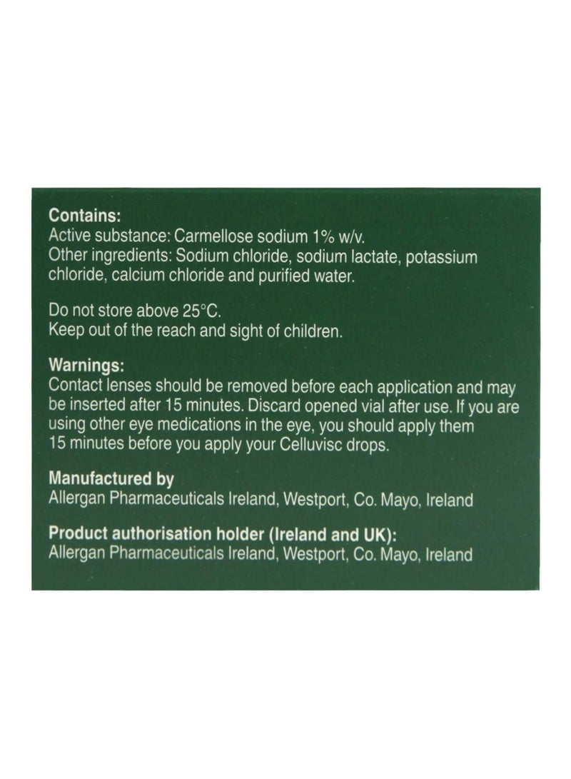 أليرجان Celluvisc Lubricant Eye Drops - 0.4ml - Image 3