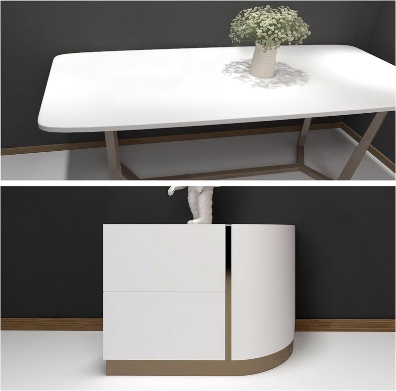 LIVECOOL Thick White Wallpaper Textured Removable Peel and Stick Wallpaper White Contact Paper Self Adhesive Wallpaper Decorative Oil Proof Wall Paper Bathroom Kitchen Cabinet (White, 12 X 60 Inch) - Image 4
