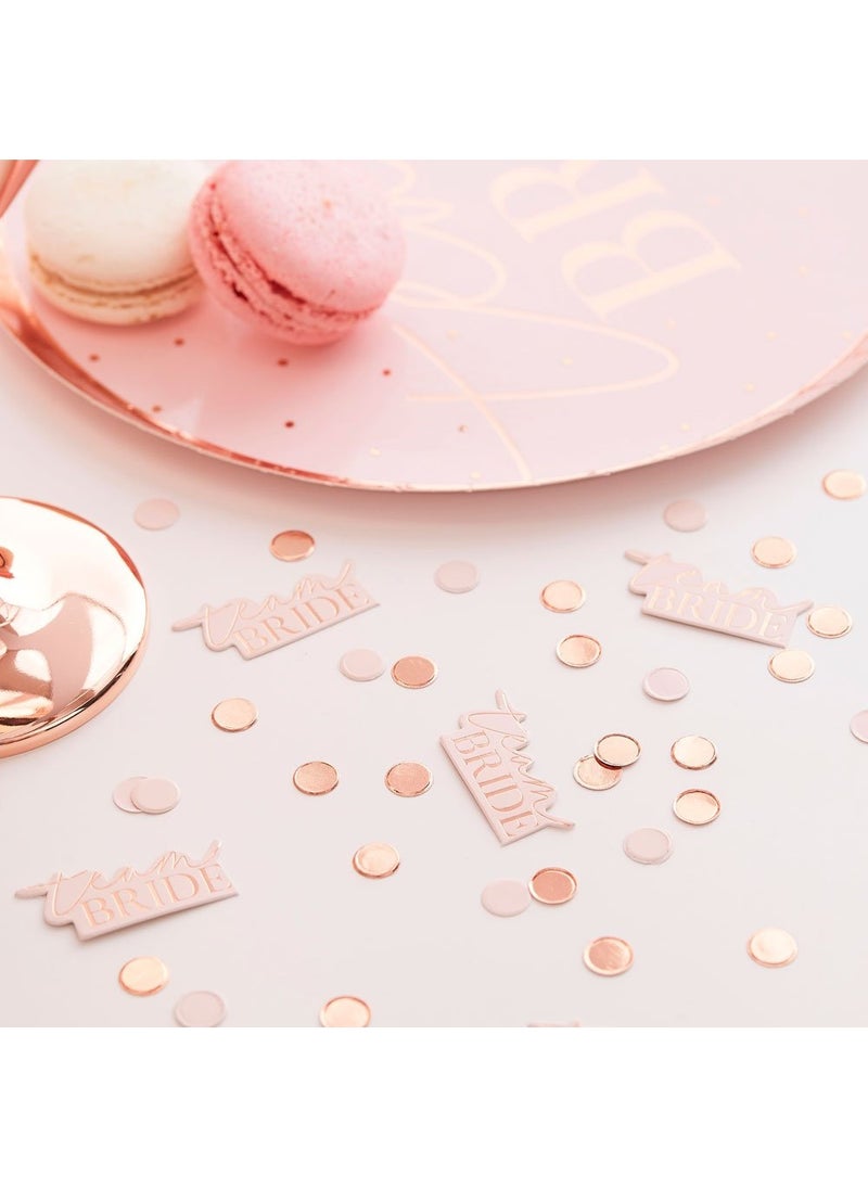 Ginger Ray Team Bride Confetti Rose Gold Paper 14g - Image 2