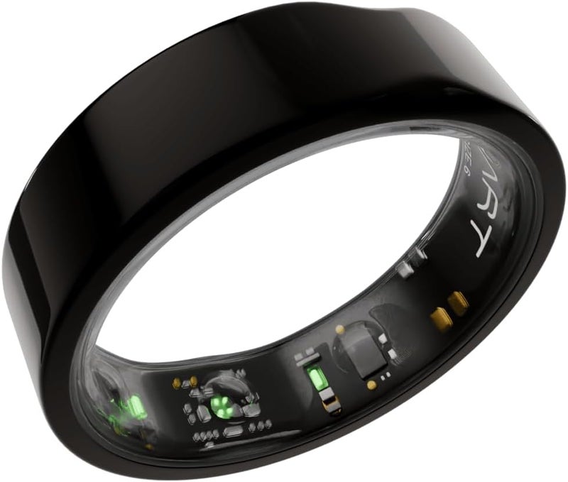 FITTR HART X2 Smart Ring, 8+ Days Battery, Fitness Tracker for Sleep, Recovery, Stress, Workout, Live Heartrate, Calories, Smart Ring for Men & Women, Buy Sizing Kit First, Titanium (Gunmetal Black,9) - Image 1