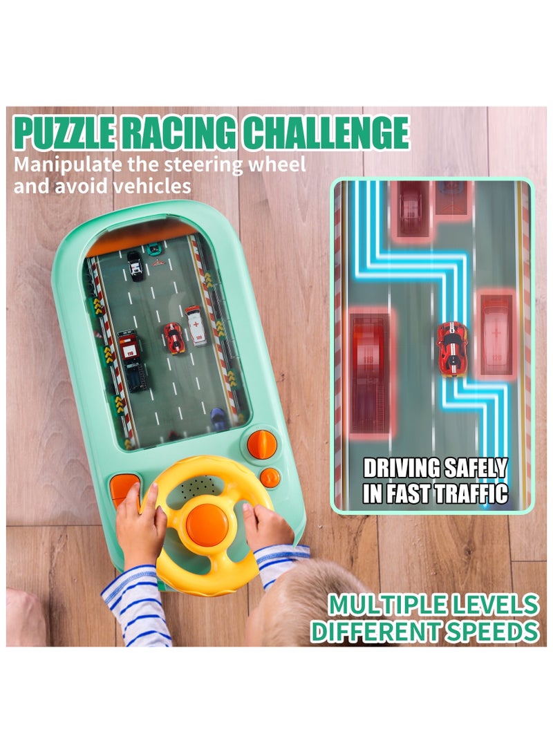 Racing Adventure Car Steering Wheel Toy for Kids Driving Game Toddler Interactive Simulation Toy - Image 2