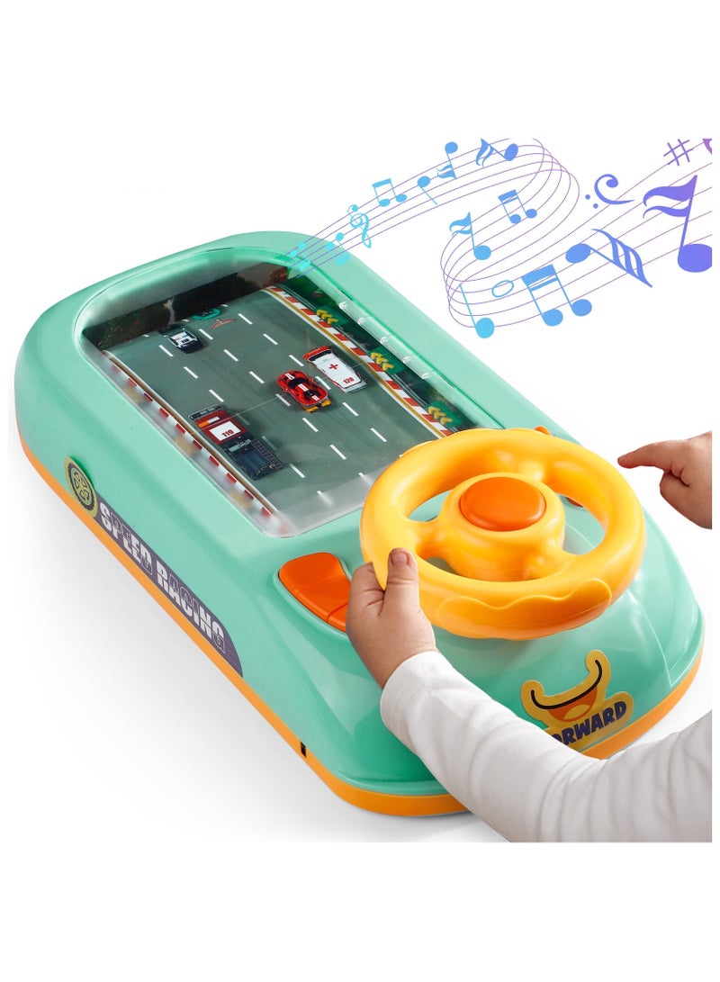 Racing Adventure Car Steering Wheel Toy for Kids Driving Game Toddler Interactive Simulation Toy - Image 1