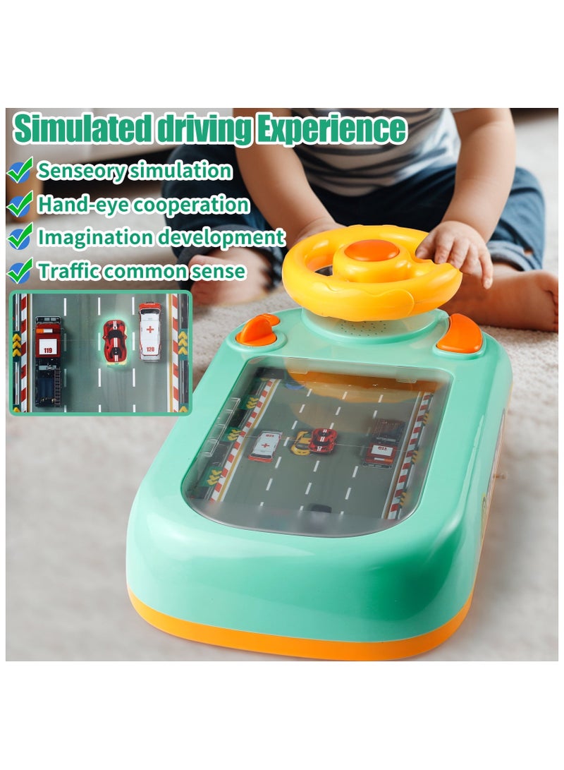 Racing Adventure Car Steering Wheel Toy for Kids Driving Game Toddler Interactive Simulation Toy - Image 3