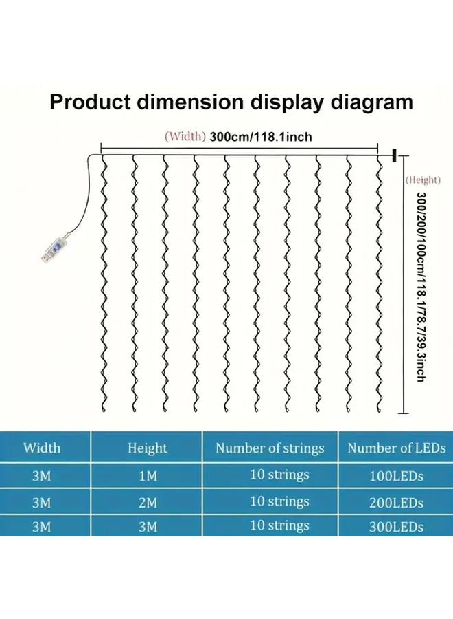 100 مصباح LED USB ستارة فيري أضواء دافئة بيضاء ديكور داخلي خارجي - Image 3