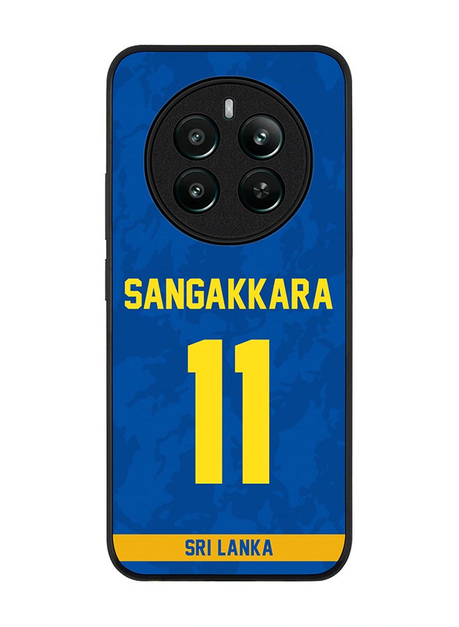 Stylizedd Rugged Black edge case for Realme 12 Plus 5G / Realme 12 4G, Slim fit Case Flexible TPU Gel Thin Cover - Team Sri lanka Kumar Sangakkara, Jersey No 11 - Image 1
