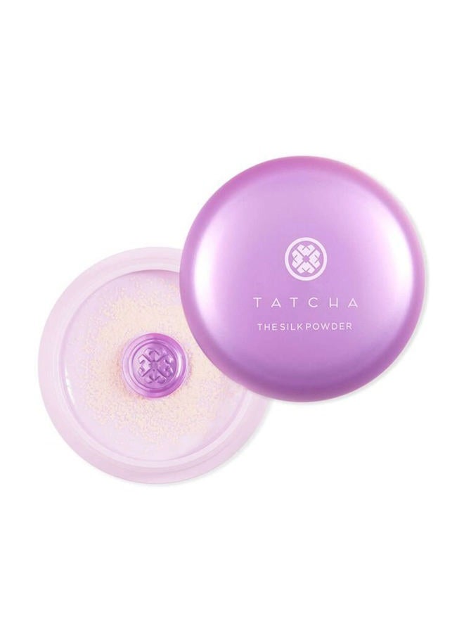 TATCHA تاتشا مسحوق الحرير | مسحوق تثبيت واقي | يساعد المكياج على البقاء لفترة أطول، يموه المسام ويوفر لمسة نهائية شفافة وناعمة ومتألقة، 20 غرام | 0.7 أونصة - Image 1