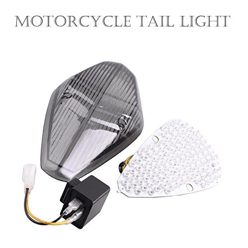 Luckmart Smoke Lens Integrated Motorcycle LED Taillight Assembly Waterproof for VTX 1300 Retro 2002-2008 VTX 1800 Retro / 1800T 2002-2008 - Image 4