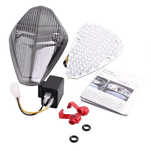 Luckmart Smoke Lens Integrated Motorcycle LED Taillight Assembly Waterproof for VTX 1300 Retro 2002-2008 VTX 1800 Retro / 1800T 2002-2008 - Image 1