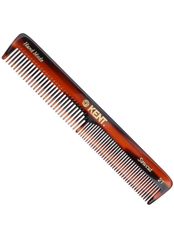 KENT 2T 6 Inch Double Tooth Hair Dressing Comb Fine And Wide Tooth Dresser Comb For Hair Beard And Mustache Coarse And Fine Hair Styling Grooming Comb For Men Women And Kids. Made In England - Image 1
