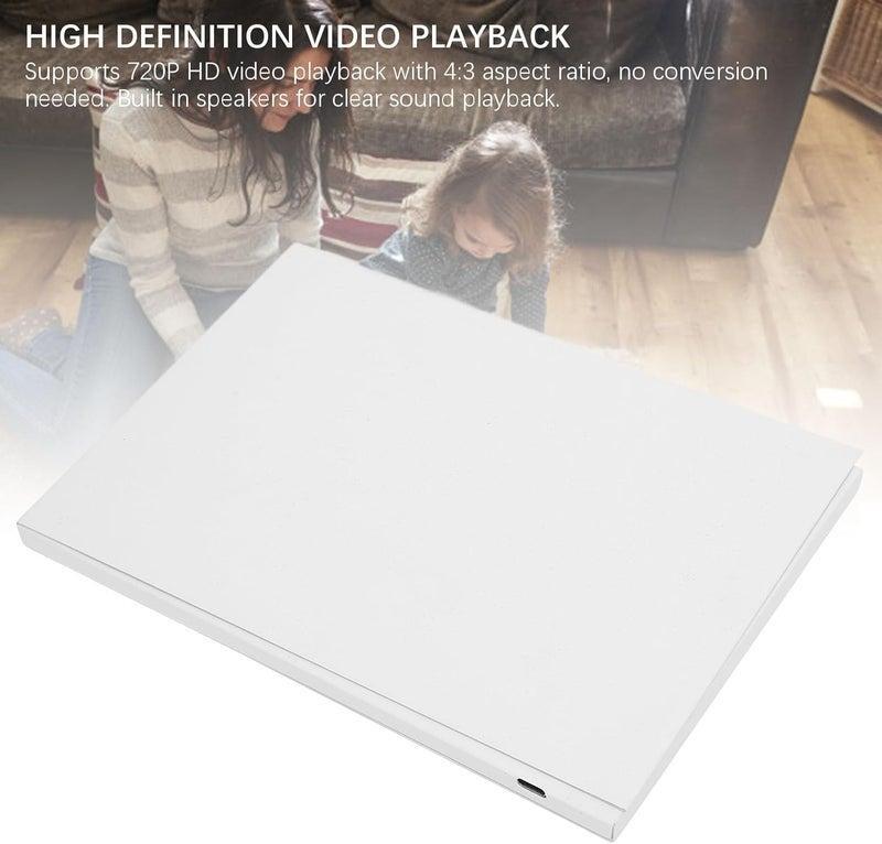 Zopsc Video Greeting Card, 128MB Blank Audio Playing Card with Speaker, 720P Video Book for Wedding Advertising, White - Image 3