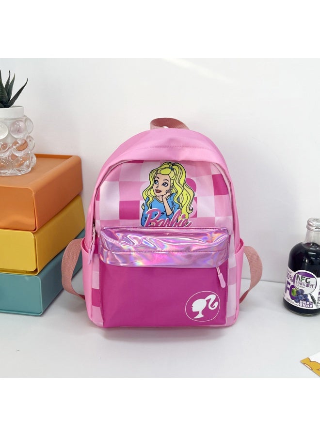 Barbie Princess Pink Children's Backpack Kindergarten Schoolbag Girl Cartoon Cute Baby Backpack Lightweight Travel Student Backpack - Image 1