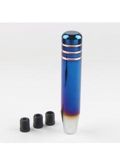 Wholesale car universal personality modification baked blue manual gear head personality modification aluminum alloy gear lever gear lever