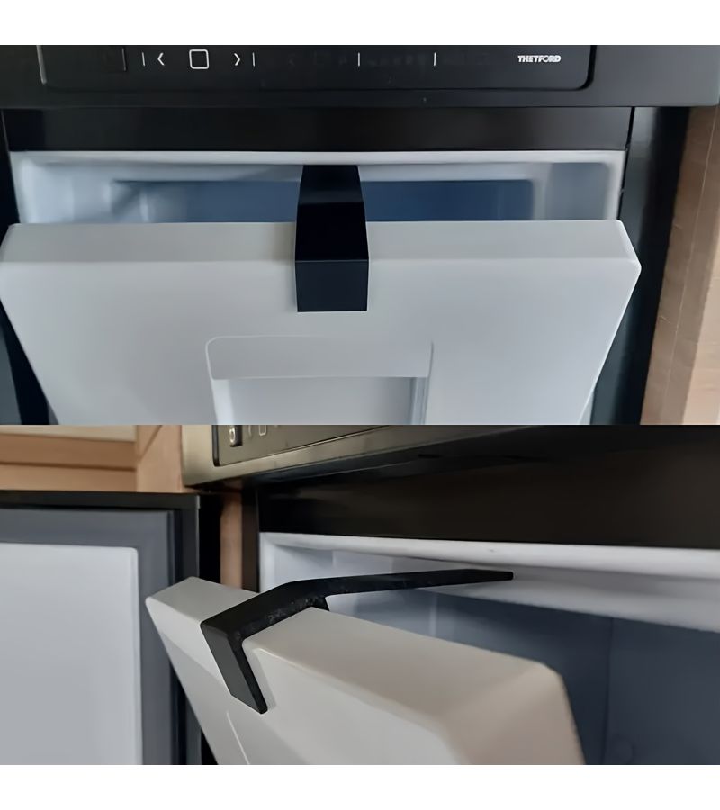 ماسورة باب الثلاجة السوداء الخاصة بالمركبات الترفيهية، تصميم مضغوط، سهلة التنظيف، شريط مانع للتسرب، مناسبة لمبرد السفر في الكارافان، أساسيات الهواء الطلق - Image 3