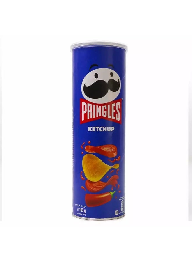 Pringles Pringles Potato Chips, Ketchup Flavor Enjoy Yor Company With Light Snacks 165g - Image 2