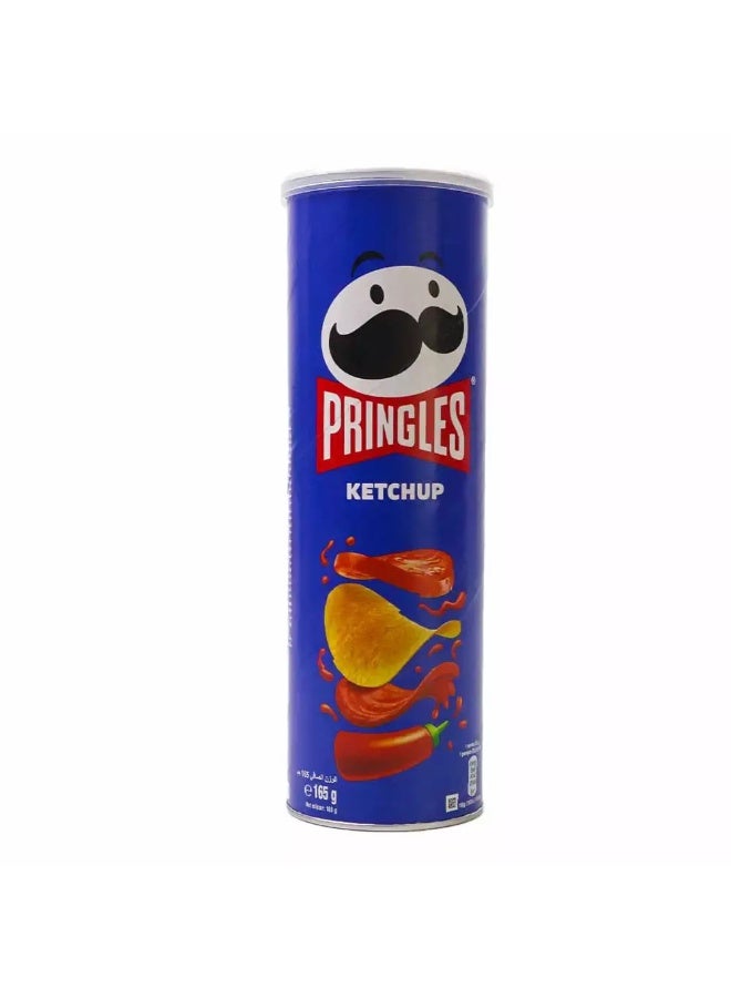 Pringles Pringles Potato Chips, Ketchup Flavor Enjoy Yor Company With Light Snacks 165g - Image 1