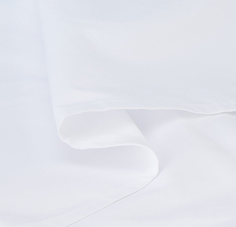 Plain Cotton Bed Sheet Size 180 cm, White - Image 2