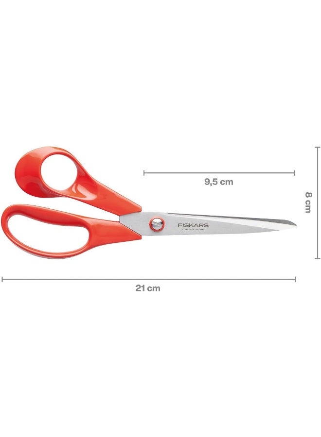 Fiskars LeftHanded General Purpose Scissors, 21 cm, Red - Image 4