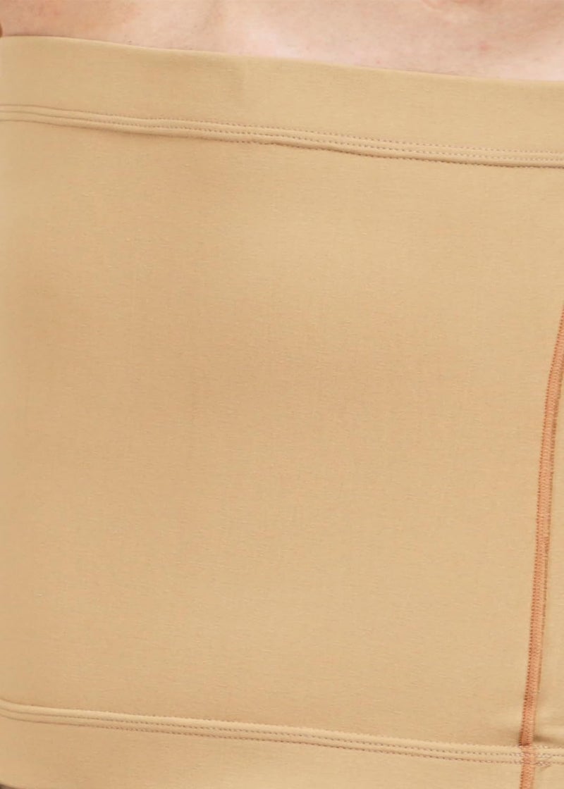 Dermapress Moderate Compression Abdominal Shapewear | Slip-On Design | Support for Post-Cesarean, Postpartum, and Abdominal Liposuction | Umbilical and Abdominal Hernia (Beige, 2XL) - Image 2