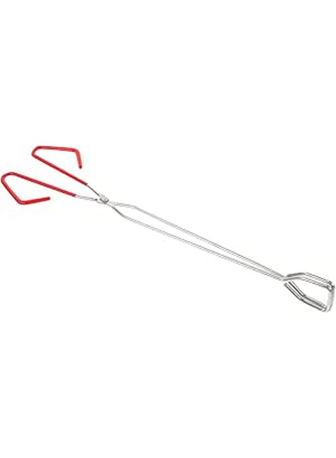 Extended Stainless Steel Fire Pit Tongs with Non Slip Handle for Camping Grill Fireplace - Image 1