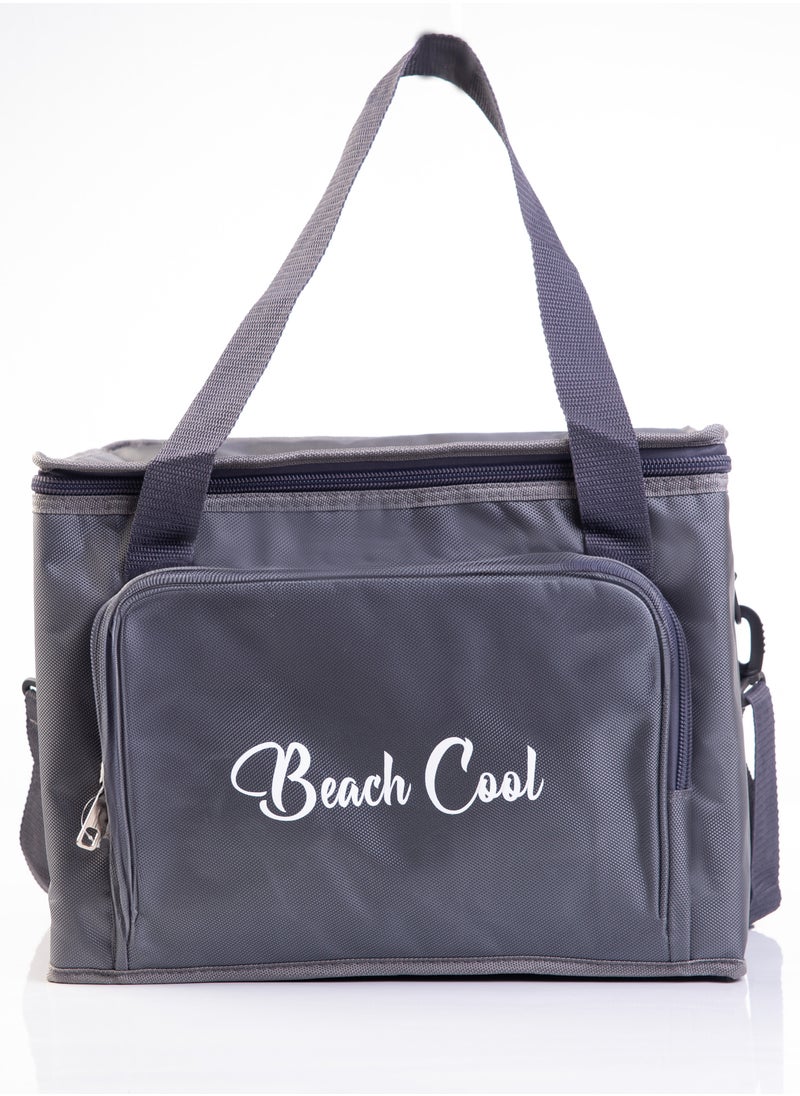 Beach Cool - Padded and High Quality Material Hot and Cold Storage Bag with Adjustable Strap (25LGray) - Image 1