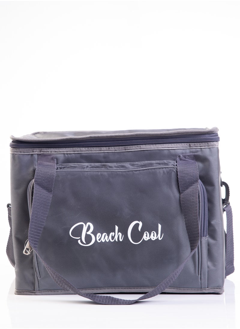Beach Cool - Padded and High Quality Material Hot and Cold Storage Bag with Adjustable Strap (25LGray) - Image 1