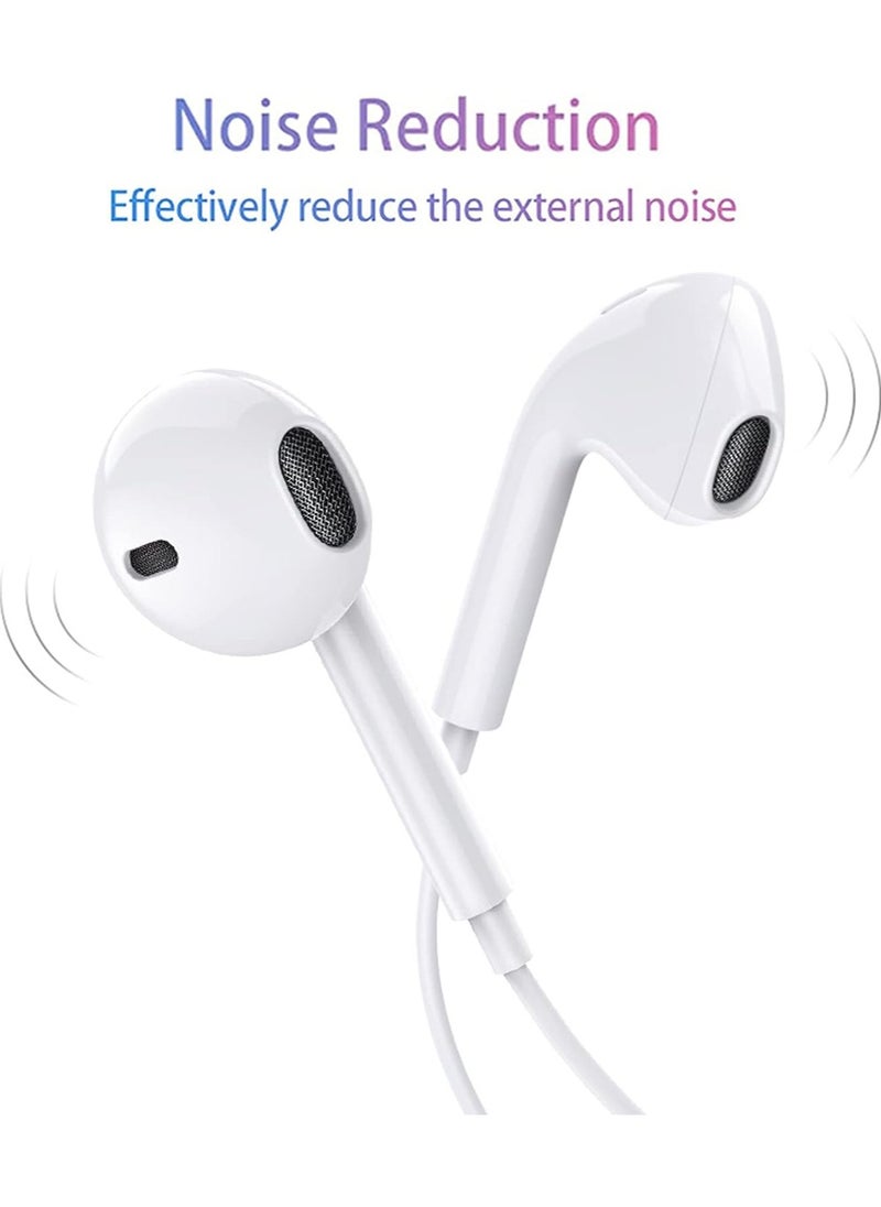Lighting Earphones for iPhone, In Ear Headphones Wired Earbuds Headets Cable with Volume Control and Privode Mic/Phone Call Compatible with iPhone 13/12/11/X/XR/XS/7/8 Support All iOS Systems