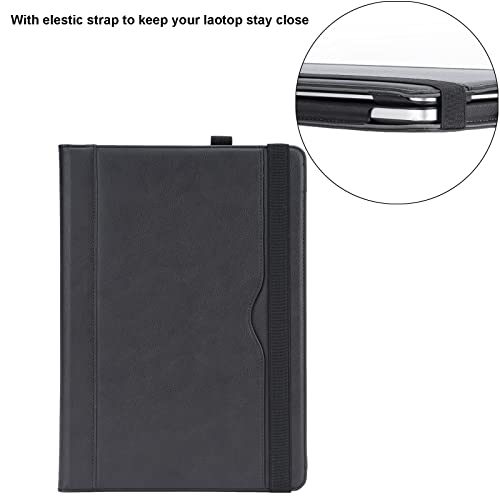 TT TYTX TYTX Compatible with MacBook Pro 14 Inch Leather Case 2025 2024 2023 2022 2021 Release M5 A3434 M4 A3112 A3185 A3401 M3 A2918 A2992 M2 A2779 M1 A2442, Protective Folio Book Cover, Black - Image 3