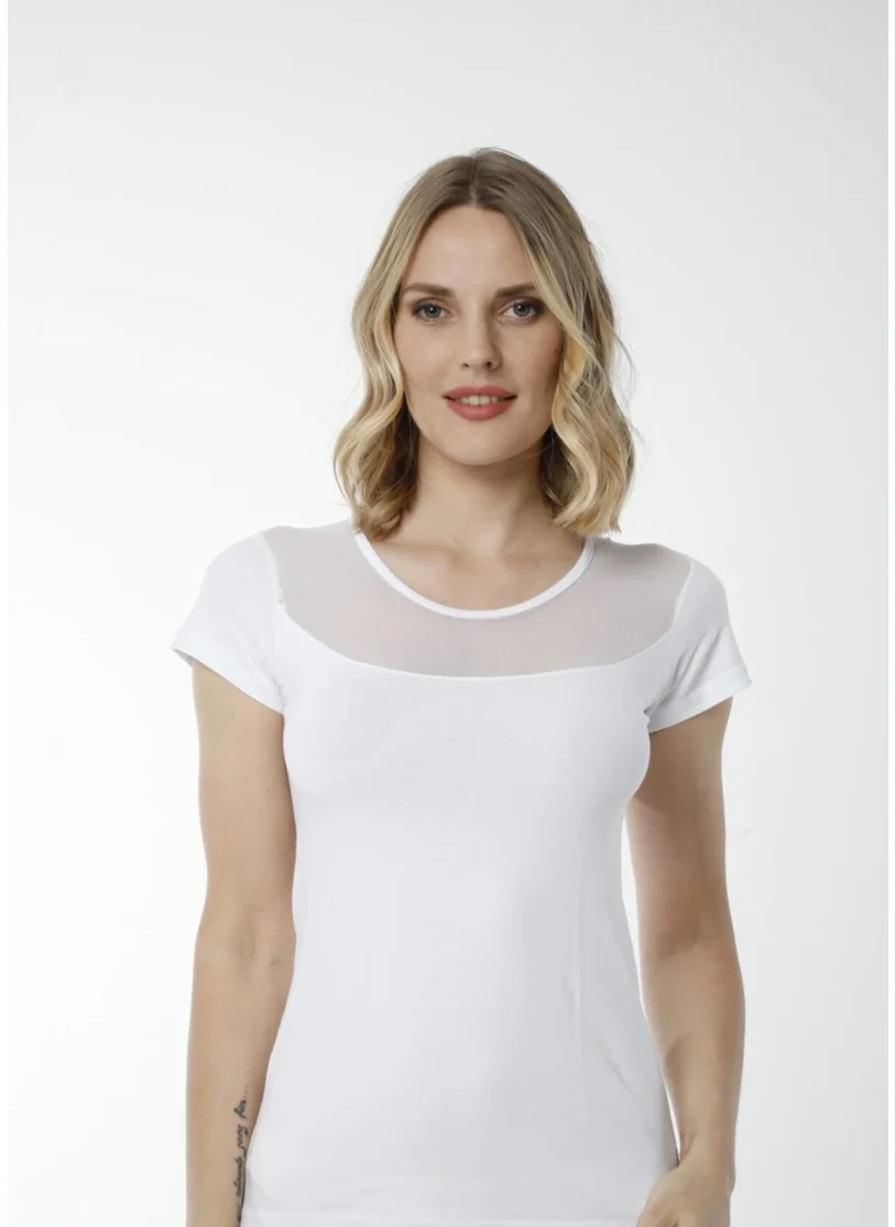 HMD 2436 3-pack Cotton Short Sleeve Women's Singlet - White