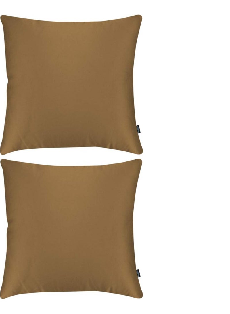 طقم غطاء وسادة توتى  من الساتان مكون من قطعتين (45*45 cm)  - Image 1